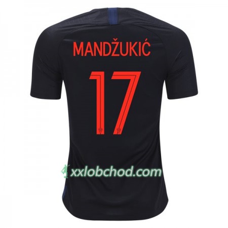 Fotbalové dresy Chorvatsko Mandzukic 17 MS 2018 Venkovní Dres